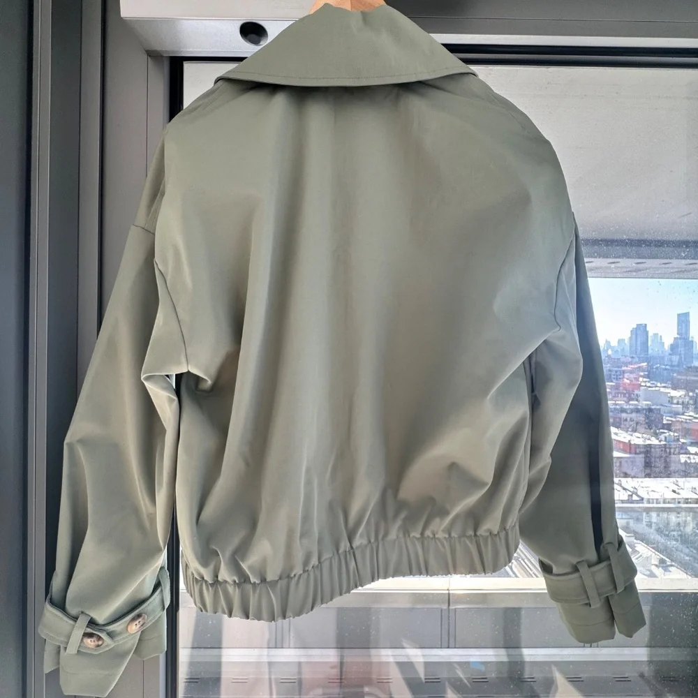 Skye Stand Collar Drawcord Rain Jacket - Picture 3 of 5